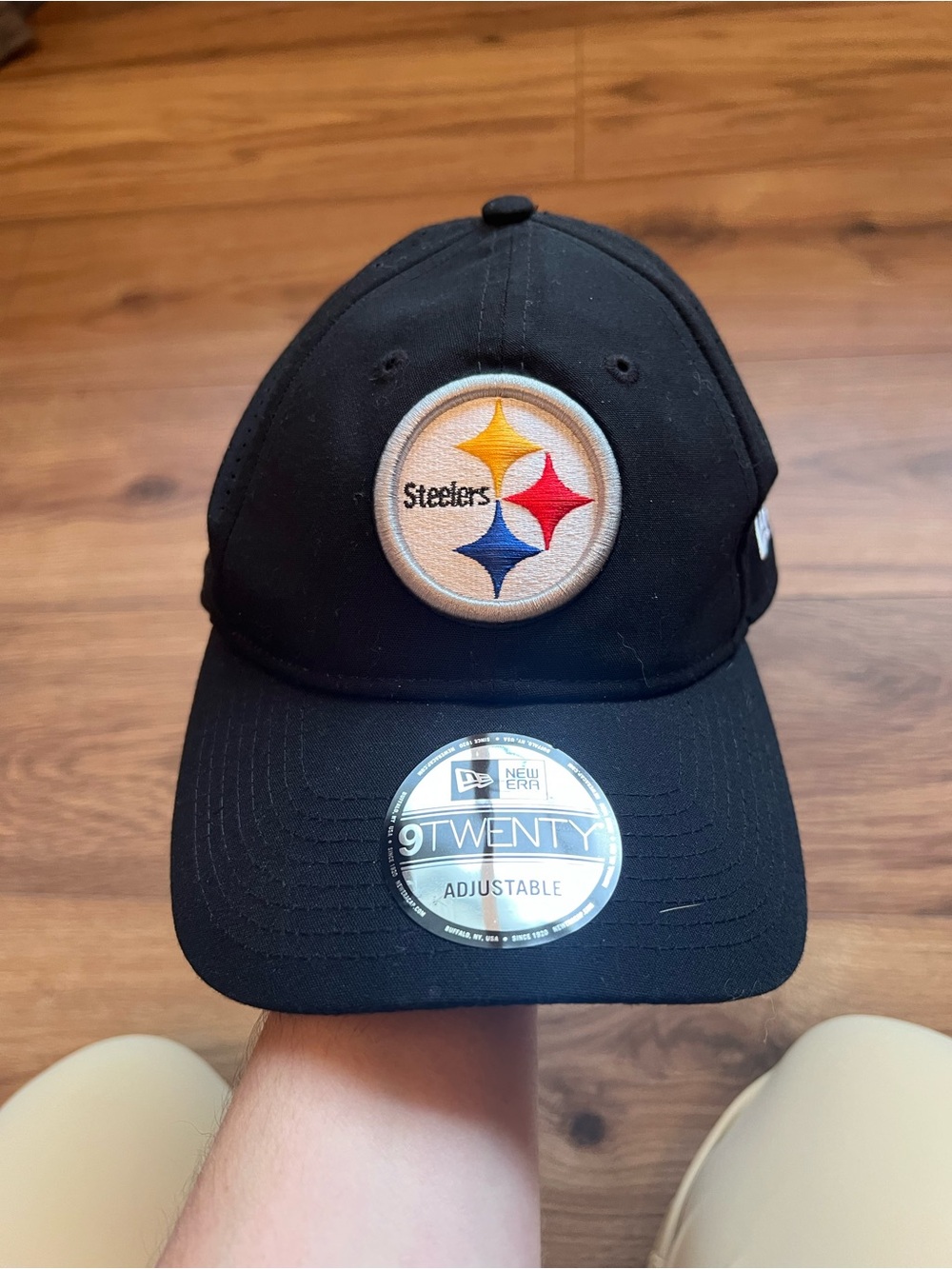 New Era 9TWENTY Pittsburgh Steelers Hat Cap NFL Equipment Sideline Perforated OS